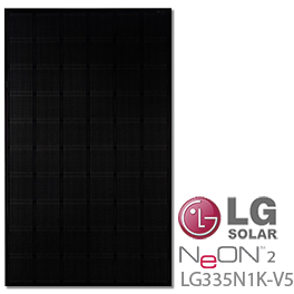 LG NeON 2 LG335N1K-V5 All-Black Solar Panel