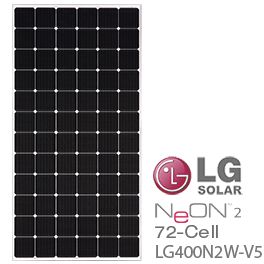 LG NeON 2 LG400N2W-V5 400W 72-Cell Solar Panel