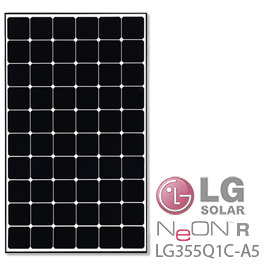 LG NeON R LG355Q1C-A5 355 Watt Solar Panel - Wholesale