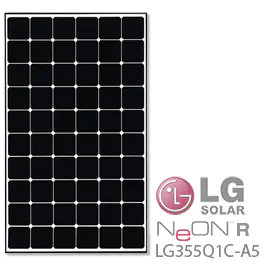 LG NeON R LG355Q1C-A5 355 Watt Solar Panel - [DISCONTINUED]