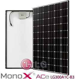 LG Mono X ACe LG300A1C-B3 PerfectAC AC Solar Panel