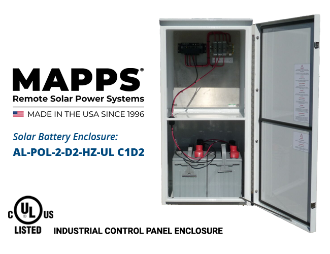 MAPPS C1D2 Two Group 30 Battery Enclosure - Low Wholesale Price