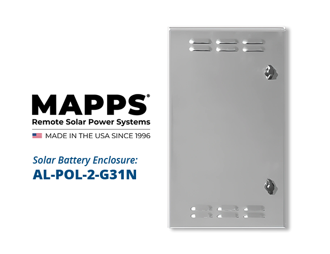 MAPPS Weatherproof Two Group 31 Battery Enclosure