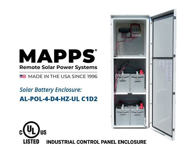 MAPPS 4-Battery Class 1 Division 2 Outdoor System Enclosure
