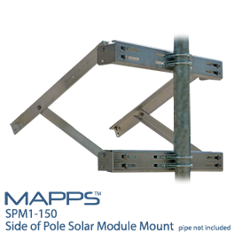 MAPPS SPM1-150 Side of Pole Mount for One Solar Panel