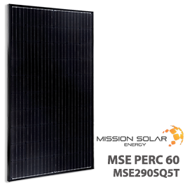 Mission Solar MSE290SQ5T 290W Mono PERC Solar Panel