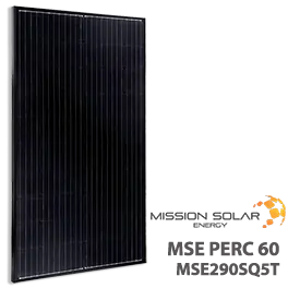 リクエストパネル Mission Solar MSE290SQ5T 290W Mono Solar Panel [DISCONTINUED]