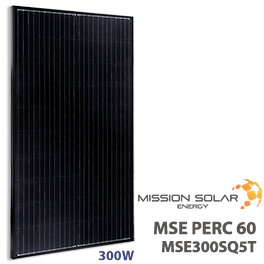 Mission Solar 300W MSE300SQ5T Solar Panel - Low Wholesale Price