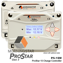 Morningstar ProStar PS-15 / PS-15M Gen 3 Charge Controller