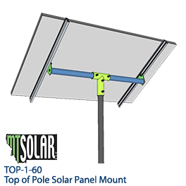 MT Solar 60-cell Solar Panel Top of Pole Mount - TOP-1-60