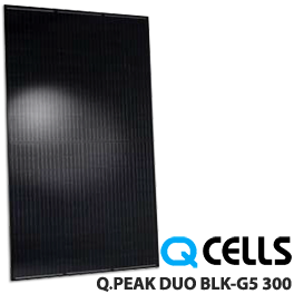 Q CELLS Q.PEAK DUO BLK-G5 300 All-Black Solar Panel - Low Price