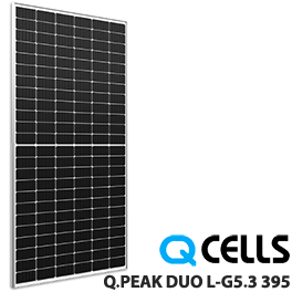 Q CELLS Q.PEAK DUO L-G5.3 395 395W Solar Panel - Low Price
