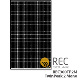 REC 300W REC300TP2M TwinPeak 2 Mono PERC Solar Panel - Low Price