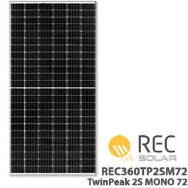 REC 360W REC360TP2SM72 TwinPeak 2S Mono 72 PERC Solar Panel Price