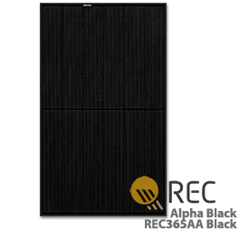 REC Alpha REC365AA Black Low-Cost Solar Panel