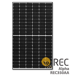 REC Alpha REC350AA 350W HJT Solar Panel