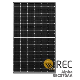そらページ REC Alpha REC370AA 370W Solar Panel - Low Cost