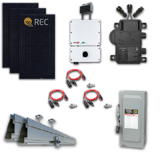 REC N-Peak 3 REC400NP3 14.40 KW Solar Systems - Contact Us Today