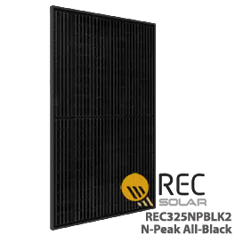 REC325NPBLK2 325W REC N-Peak All-Black Solar Panel