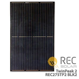 REC TwinPeak 2 REC275TP2-BLK2 275W Full-Black Solar Module