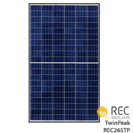 REC TwinPeak REC265TP BLK Solar Panel - 265 Watts Wholesale Price