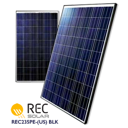 REC Solar REC235PE-(US) BLK Solar Panel