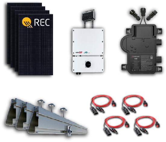 6.56 KW REC410AA Ground-Mounted Solar Systems - Contact Us Today!