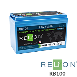 RELiON RB100 100Ah 12V Lithium Battery - Low Wholesale Price