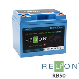 RELiON RB50 12V Lithium Battery - Low Wholesale Price