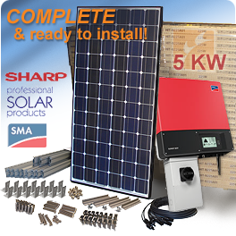 Sharp 5 KW grid-tie solar system