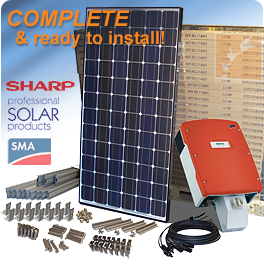 Sharp solar system discount with sunny boy inverter
