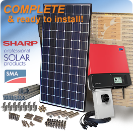 Sharp 4.5 KW solar system Sunny Boy 4000TL