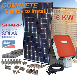 Sharp ND-Q250F7 6 KW Solar System SB6000