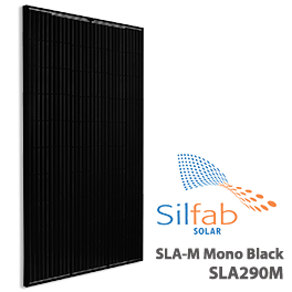 Silfab Solar SLA290M 290W Black Mono Solar Panel