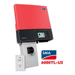 SMA Sunny Boy 6000TL-US Inverter w/ Secure Power Supply