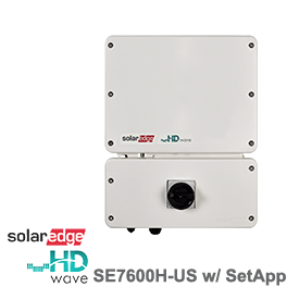SolarEdge SE7600H-US Inverter w/ SetApp