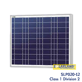 Solarland SLP020-12 20 watt Class 1 Division 2 Solar Panel