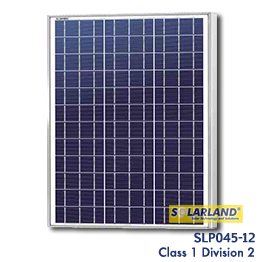 Solarland SLP045-12 45 watt Class 1 Division 2 Solar Panel
