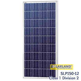 Solarland SLP150-12 150 watt Class 1 Division 2 C1D2 Solar Panel