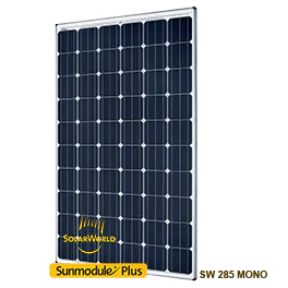 solol washi ソルオル solworks SolarWorld Sunmodule Plus SW 285 Mono Solar Panel - Wholesale