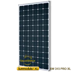 SolarWorld Sunmodule SW 315 Pro XL Solar Panel - Wholesale Price