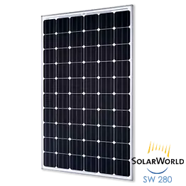 STORE SOL  SolarWorld SW 280 Solar Panel - Low Wholesale Price
