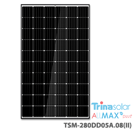 Trina Allmax M Plus TSM-280DD05A.08(II) Solar Panel with white backsheet