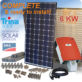6kw Trina home solar power system