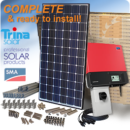 Roof-Mounted Trina Solar system
