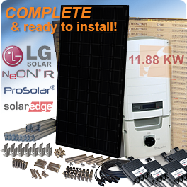 Wholesale 11.88 KW LG NeON R LG360Q1CA5 Solar Panel System