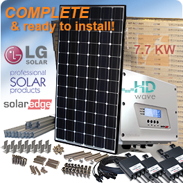 Wholesale 7.7kW LG NeON R LG350Q1CA5 Solar Panel System