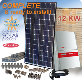 12 KW Home PV System with Yingli Solar modules