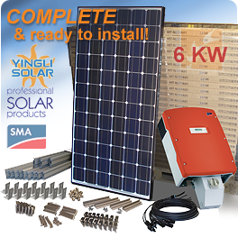 6 KW Yingli Solar - solar panel system
