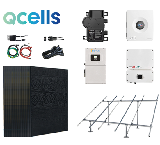 カルト　30バロン 13.76 kW QCells 430W Ground Mount Solar Kit | Wholesale DIY